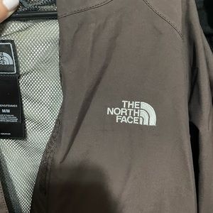 Brown North Face Windbreaker